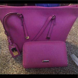 Aldo pink purse with wallet
